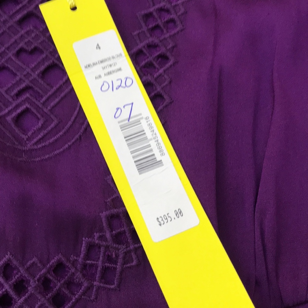 Catherine Malandrino  silk top size 4 New - Picture 5 of 6